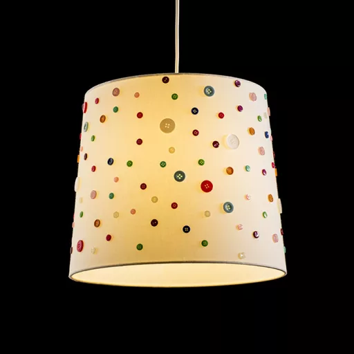 DELISA 35/30 stínidlo bílá knoflíky max. 28W