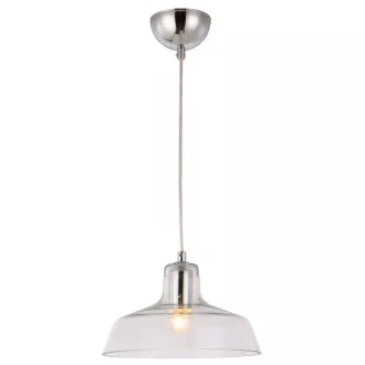 DORA závěsná čiré sklo/chrom 230V LED E27 11W