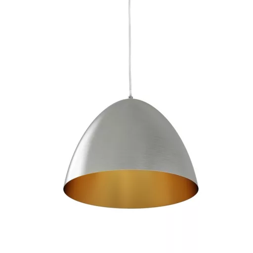 MERYLYN 34 závěsná česaný hliník/zlatý lak 230V E27 28W