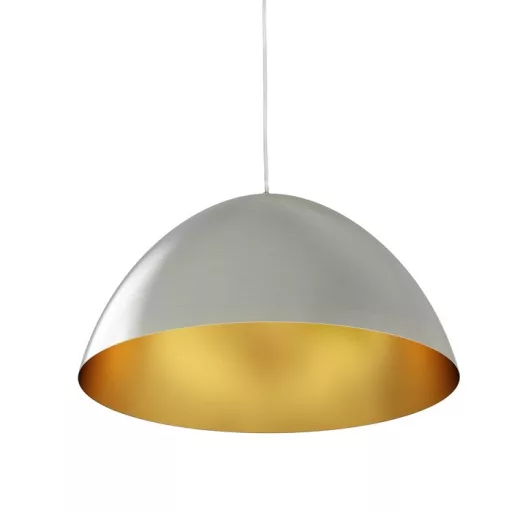 MERYLYN 48 závěsná česaný hliník/zlatý lak 230V LED E27 15W