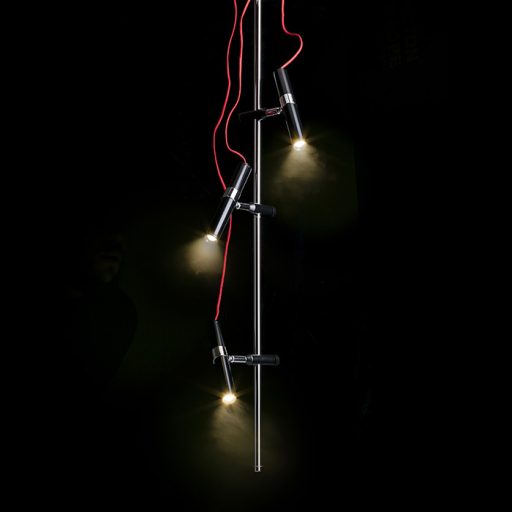 RENDL R12460 VIPER LED Outlet, fekete króm