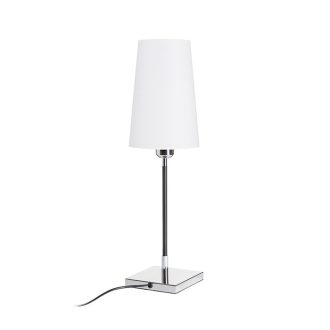   RENDL R12464 LULU asztali lámpa, dekoratív fehér/fekete króm