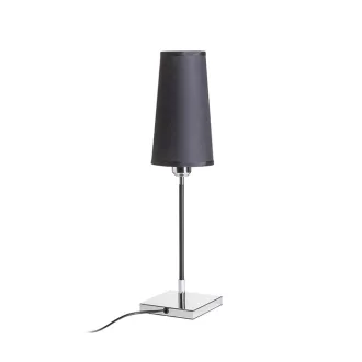 LULU asztali lámpa fekete króm 230V LED E27 8W