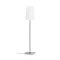 LULU állólámpa fehér/fekete króm 230V LED E27 8W