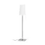 LULU állólámpa fehér/fekete króm 230V LED E27 8W