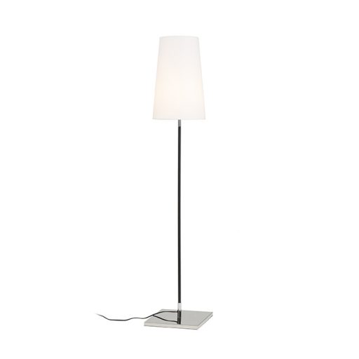 RENDL R12466 LULU állólámpa, dekoratív fehér/fekete króm