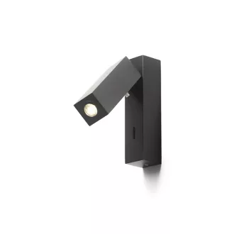 FADO I nástěnná černá 230V LED 3W 45° 4000K