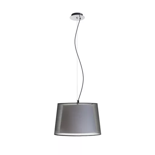 ESPLANADE závěsná transparentní černá/bílá chrom 230V LED E27 15W