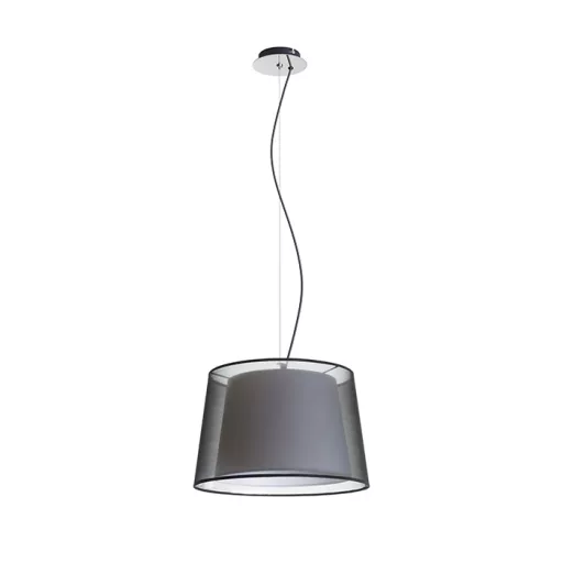 ESPLANADE závěsná transparentní černá/bílá chrom 230V LED E27 15W