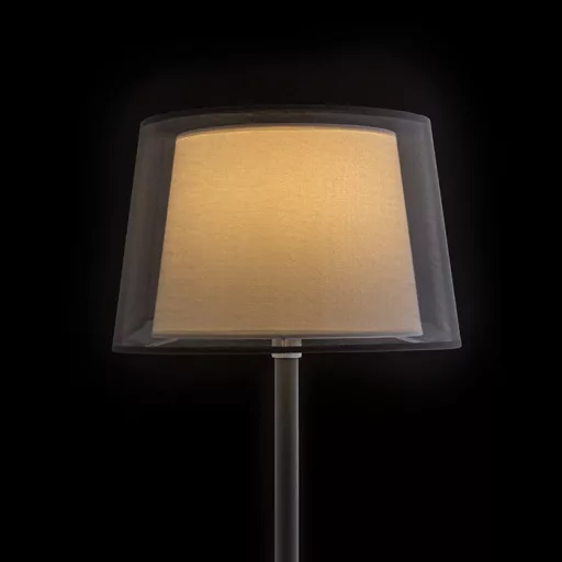 ESPLANADE asztali lámpa átlátszó fekete/fehér króm 230V LED E27 15W