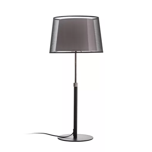 ESPLANADE asztali lámpa átlátszó fekete/fehér króm 230V LED E27 15W