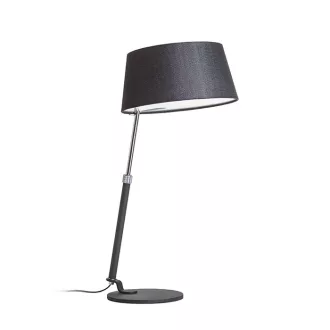 RITZY asztali lámpa fekete króm 230V LED E27 15W