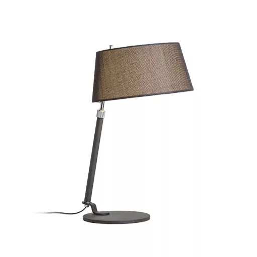 RITZY asztali lámpa fekete króm 230V LED E27 15W