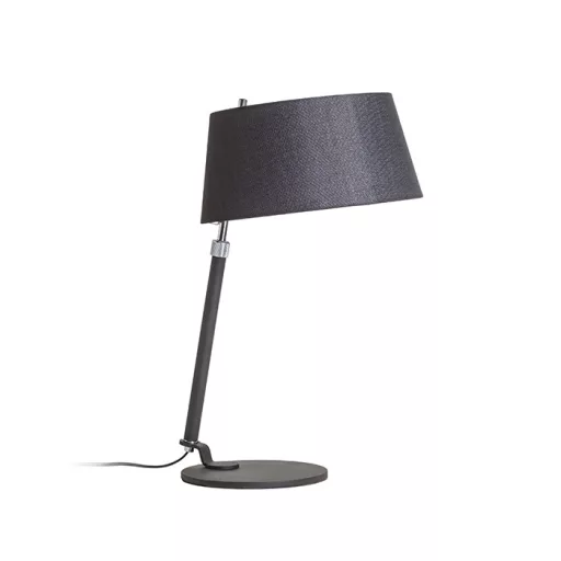 RITZY asztali lámpa fekete króm 230V LED E27 15W