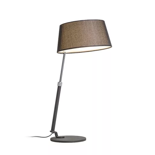 RITZY asztali lámpa fekete króm 230V LED E27 15W