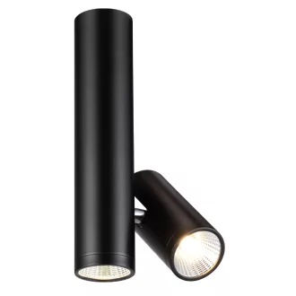 BOGARD TWIN stropní matná černá 230V LED 2x5W 40° 3000K