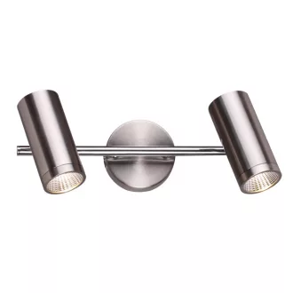 BOGARD II nástěnná matný nikl 230V LED 2x5W 40° 3000K