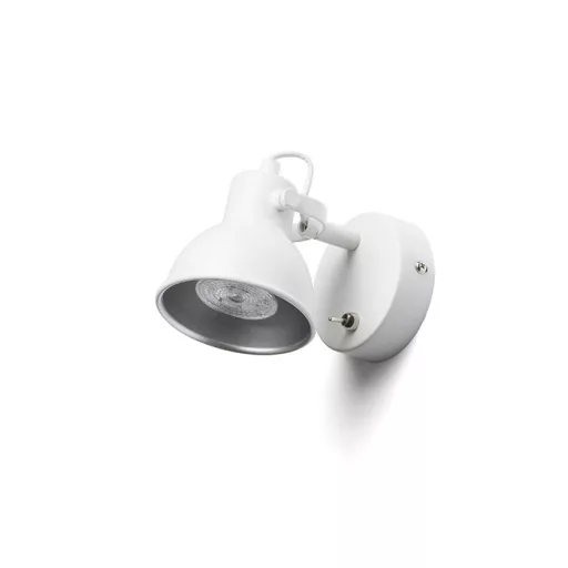 ROSITA I nástěnná bílá/stříbrnošedá 230V LED GU10 9W