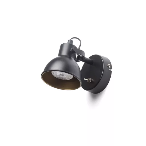 ROSITA I nástěnná černá/zlatá 230V LED GU10 9W