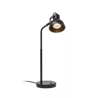 ROSITA asztali lámpa fekete/aranysárga  230V LED GU10 9W