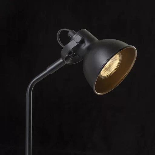 ROSITA asztali lámpa fekete/aranysárga  230V LED GU10 9W
