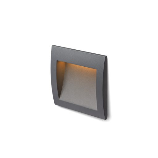 RENDL R12536 GORDIQ LED kültéri lámpa, falba süllyesztett IP65 antracit
