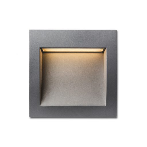 RENDL R12536 GORDIQ LED kültéri lámpa, falba süllyesztett IP65 antracit