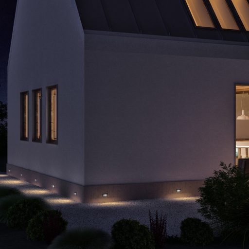 RENDL R12538 GORDIQ LED kültéri lámpa, falba süllyesztett IP65 antracit
