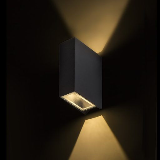 RENDL R12555 UKKO LED kültéri lámpa, fel-le világító IP54 fekete