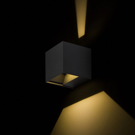 RENDL R12557 CARRE LED kültéri lámpa, fel-le világító IP54 antracit