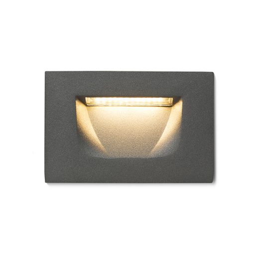RENDL R12577 PER LED kültéri lámpa, falba süllyesztett IP54 antracit