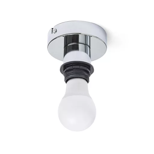 SOLO R stropní základna chrom 230V LED E27 15W