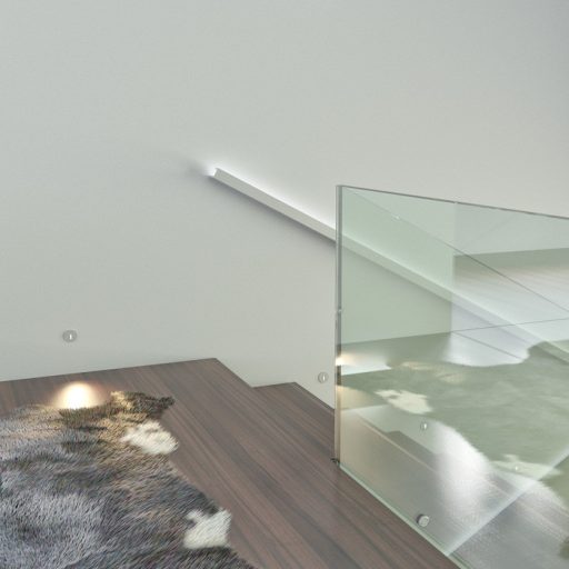 RENDL R12611 IRIA LED mennyezeti lámpa, falba süllyesztett fehér