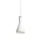 PULIRE CON závěsná opálové sklo/dřevo/chrom 230V LED E14 6W