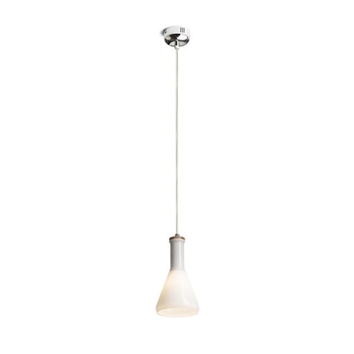RENDL R12663 PULIRE függőlámpatest, üveg opálüveg/fa/króm