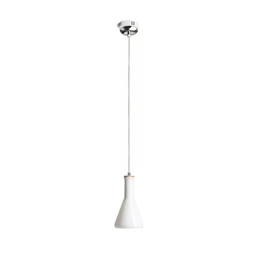 PULIRE CON závěsná opálové sklo/dřevo/chrom 230V LED E14 6W