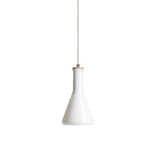 RENDL R12663 PULIRE függőlámpatest, üveg opálüveg/fa/króm