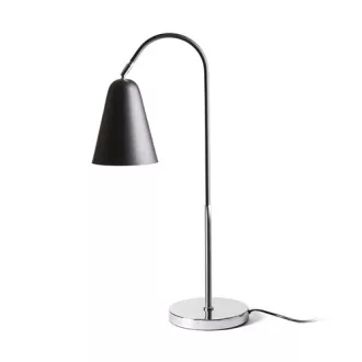 GARBO asztali lámpa fekete króm 230V LED E27 15W