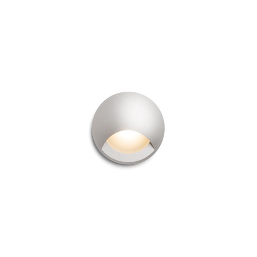 RENDL R12686 CLUB LED kültéri lámpa, falba süllyesztett IP54 ezüstszürke