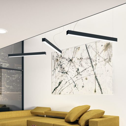 RENDL R12721 PESANTE LED függőlámpatest, hosszanti fekete