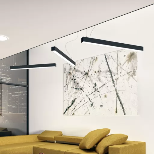 PESANTE 75 závěsná černá 230V LED 40W 3000K