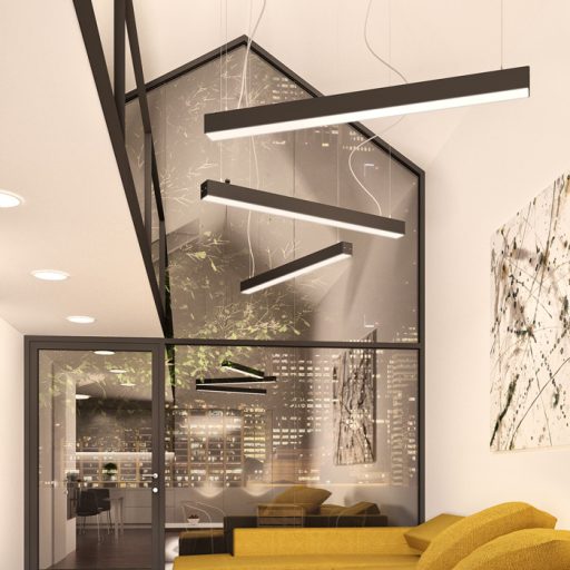 RENDL R12721 PESANTE LED függőlámpatest, hosszanti fekete