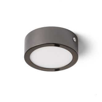   RENDL R12791 HUE LED felületre szerelhető lámpatest, műszaki fekete króm