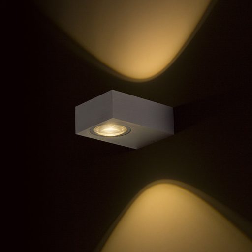 RENDL R12831 KORSO LED kültéri lámpa, fel-le világító IP54 szálcsiszolt alumínium