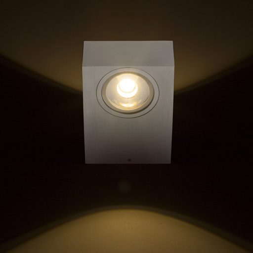 RENDL R12831 KORSO LED kültéri lámpa, fel-le világító IP54 szálcsiszolt alumínium