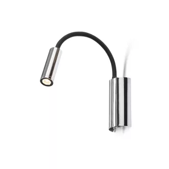 SHOW nástěnná černá chrom 230V LED 3W 3000K