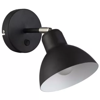 BAROQUE nástěnná černá chrom 230V LED E27 11W
