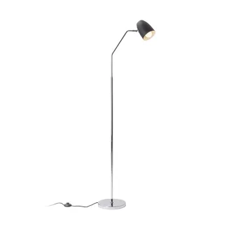 PRAGMA állólámpa fekete króm 230V LED E27 11W