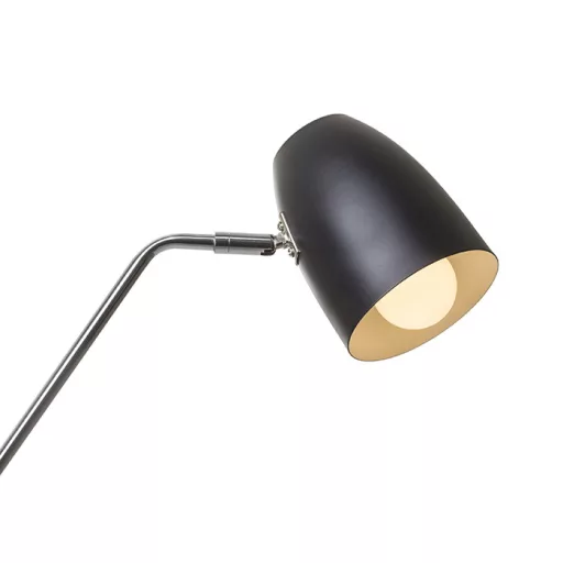 PRAGMA állólámpa fekete króm 230V LED E27 11W