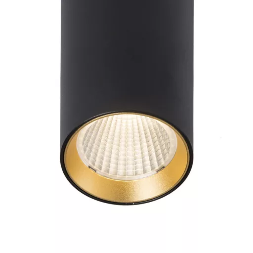 MAVRO závěsná černá/zlatá 230V LED 12W 38° 3000K